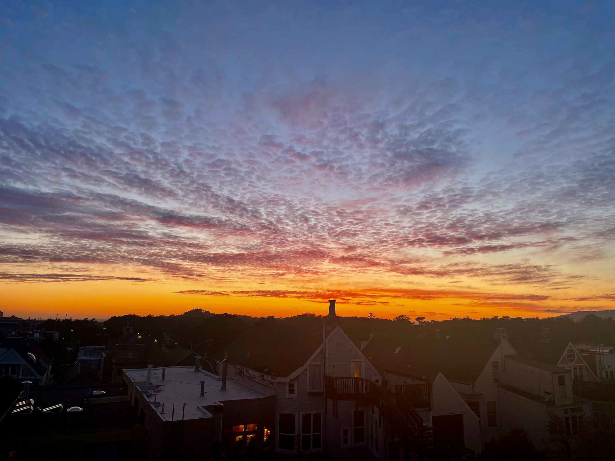 Les couchers de soleil d'avril